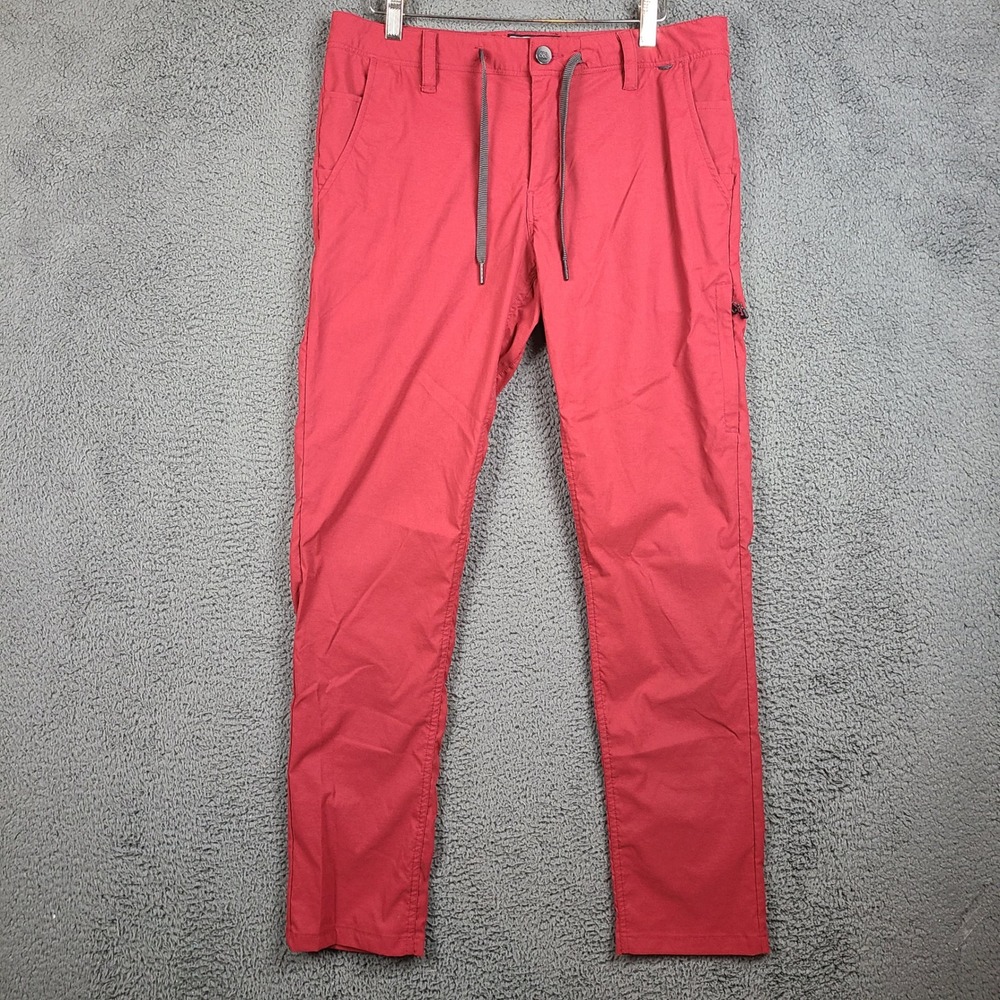 686 Everywhere Featherlight Chino Pants Mens 32 Slim Fit Red KCRGNS21 Technical